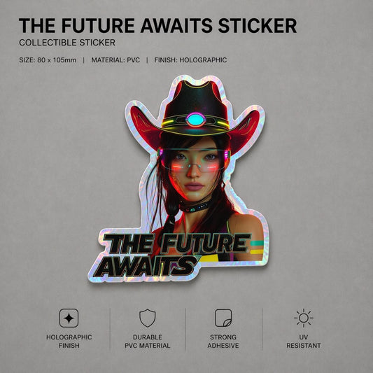 THE FUTURE AWAITS Sticker
